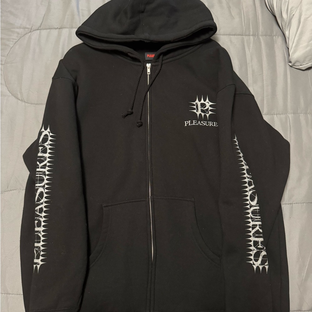 Pleasures Zip-Up Sweater
